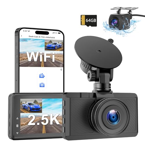 Otovoda 3-Inch Dual Dash Cam with 64GB Card