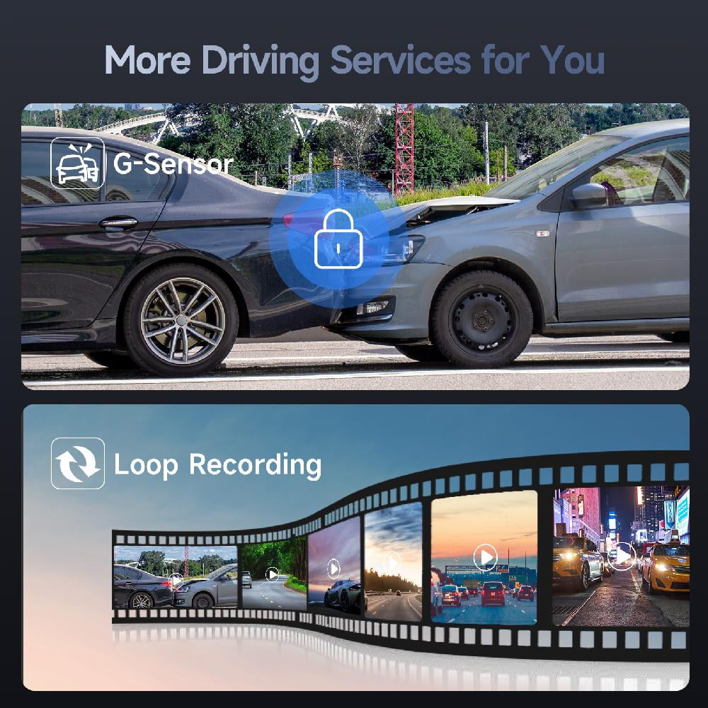 Ecomoment 2.5K Front Dash Cam with Night Vision