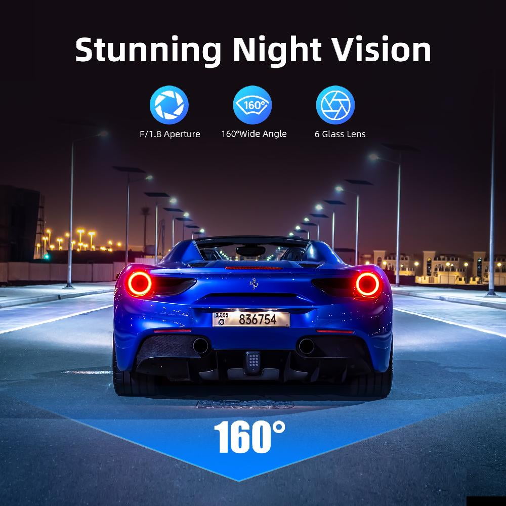 Ecomoment 2.5K Front Dash Cam with Night Vision