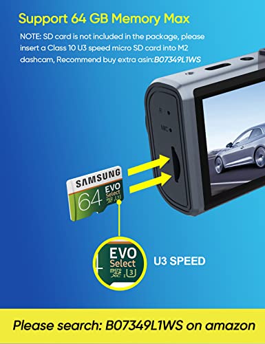 Triple Channel Dash Cam with Night Vision