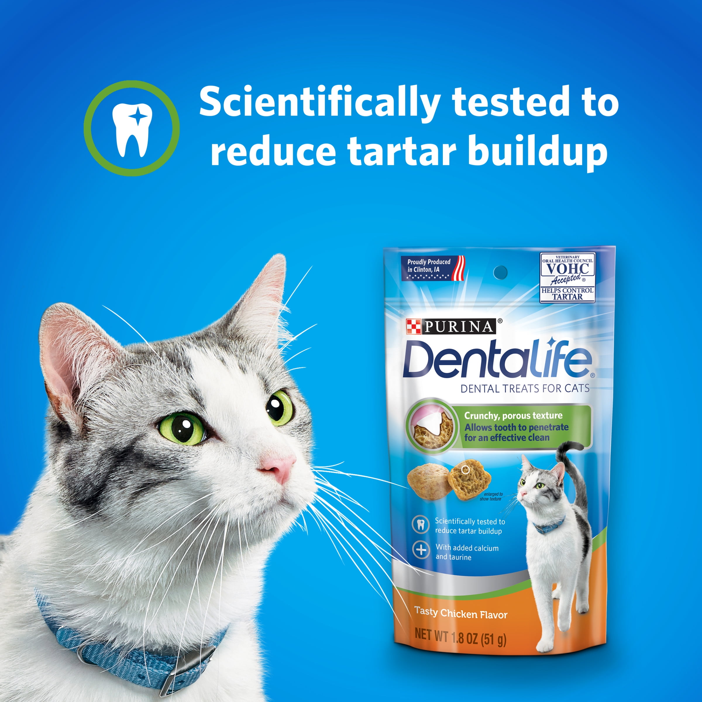 Purina Dentalife Chicken Flavored Treats for Cats