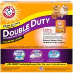 ARM & HAMMER Double Duty Cat Litter, Advanced Odor Control Clumping Cat Litter, Scented, 20 lbs