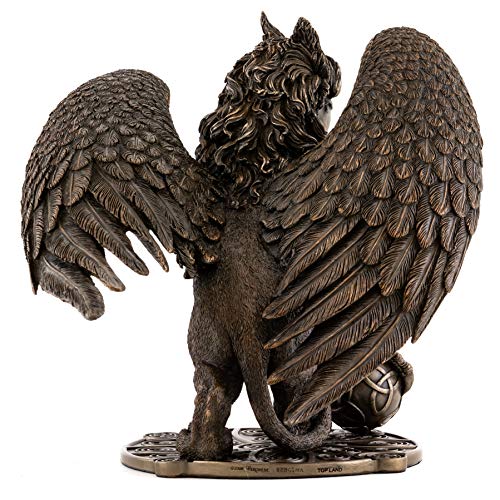 Celtic Bronze Griffin Statue Collectible Figurine