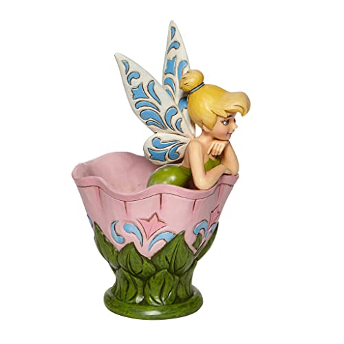 Jim Shore Tinker Bell Flower Figurine, 6.25 Inch
