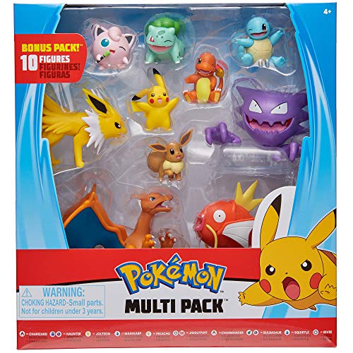 Pokemon 10-Pack Battle Figurines - Pikachu & Friends