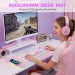 TARKARI RGB Wireless Charging Gaming Mouse Pad