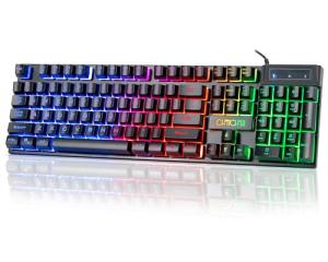 CHONCHOW Wired LED Gaming Keyboard with 104 Keys