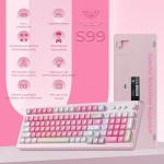 AULA Wireless RGB Gaming Keyboard - Pink