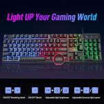 CHONCHOW Wired LED Gaming Keyboard with 104 Keys