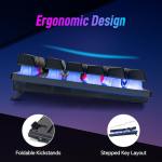 CHONCHOW Wired LED Gaming Keyboard with 104 Keys