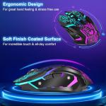 Rechargeable Wireless Gaming Mouse with Adjustable DPI