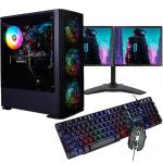 Veno Scorp ARGB Gaming PC with Dual Monitors