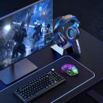 VersionTECH. Wireless Gaming Mouse, Rechargeable Computer Mouse Mice with Colorful LED Lights, Silent Click, 2.4G USB Nano Receiver, 3 Level DPI for PC Gamer Laptop Desktop Chromebook Mac -Black