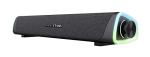 Trust Gaming GXT 620 Axon RGB Illuminated Soundbar 12W, USB Powered, 3.5mm AUX, PC Speaker for Computer, Laptop, Smartphone, Tablet, TV - Black