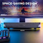 Trust Gaming GXT 620 Axon RGB Illuminated Soundbar 12W, USB Powered, 3.5mm AUX, PC Speaker for Computer, Laptop, Smartphone, Tablet, TV - Black