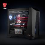 MSI MEG PROSPECT 700R Full Tower Gaming Computer Case 'Black, 4x 140mm ARGB Fans, 4.3'' Touch Panel, Vertical GPU Mount, USB Type-C, Tempered Glass, MSI Center, E-ATX, ATX, mATX, mini-ITX'