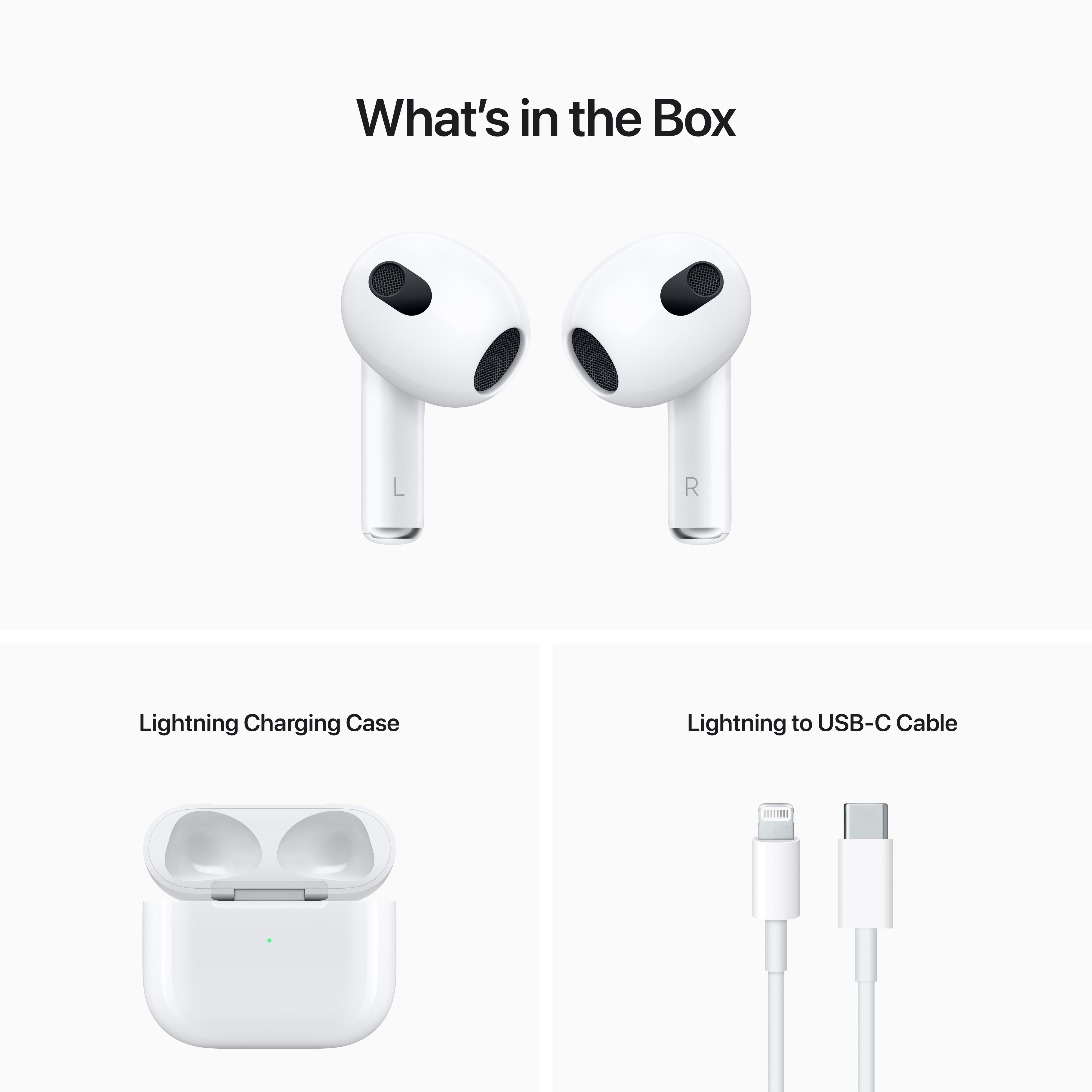 Apple AirPods 3rd Gen with Lightning Case - White