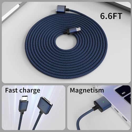 USB-C Magnetic Charging Cable for MacBook Pro/Air 6.6ft
