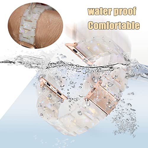 V-MORO Aurora White Resin Band for Apple Watch