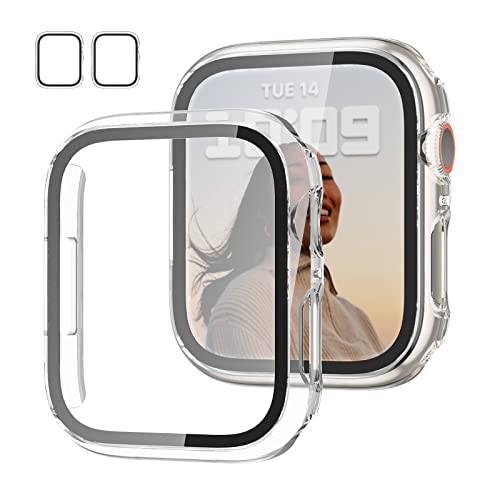Clear Slim Case with Tempered Glass for Apple Watch