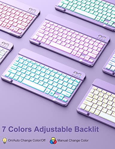 Hamile iPad Case with Detachable Backlit Keyboard