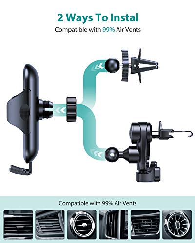 VICSEED Ultra Stable 2-in-1 Car Phone Holder