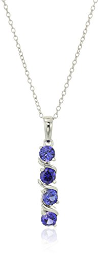 Sterling Silver Alexandrite Sapphire Pendant Necklace