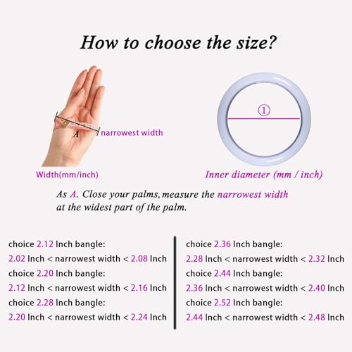 Natural Green Jade Bangle Bracelet for Women