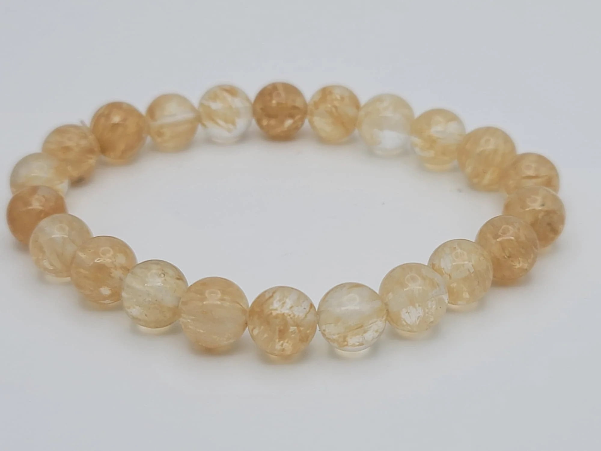 Natural Citrine Stone Meditation Bracelet