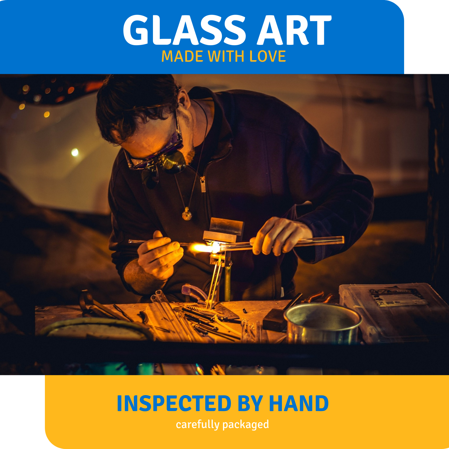 Moonstone Glass Drop Earrings in Sterling Silver