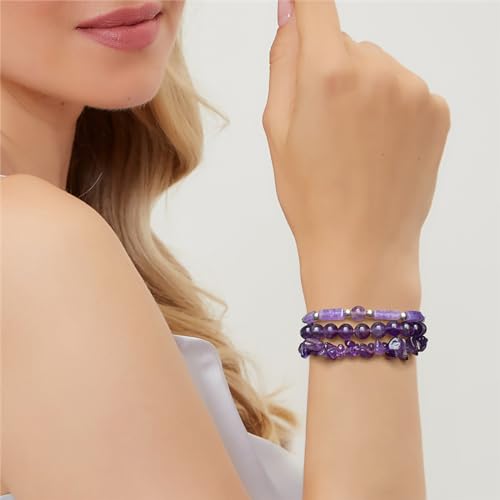 3-Piece Green Jade Beaded Bracelet Set