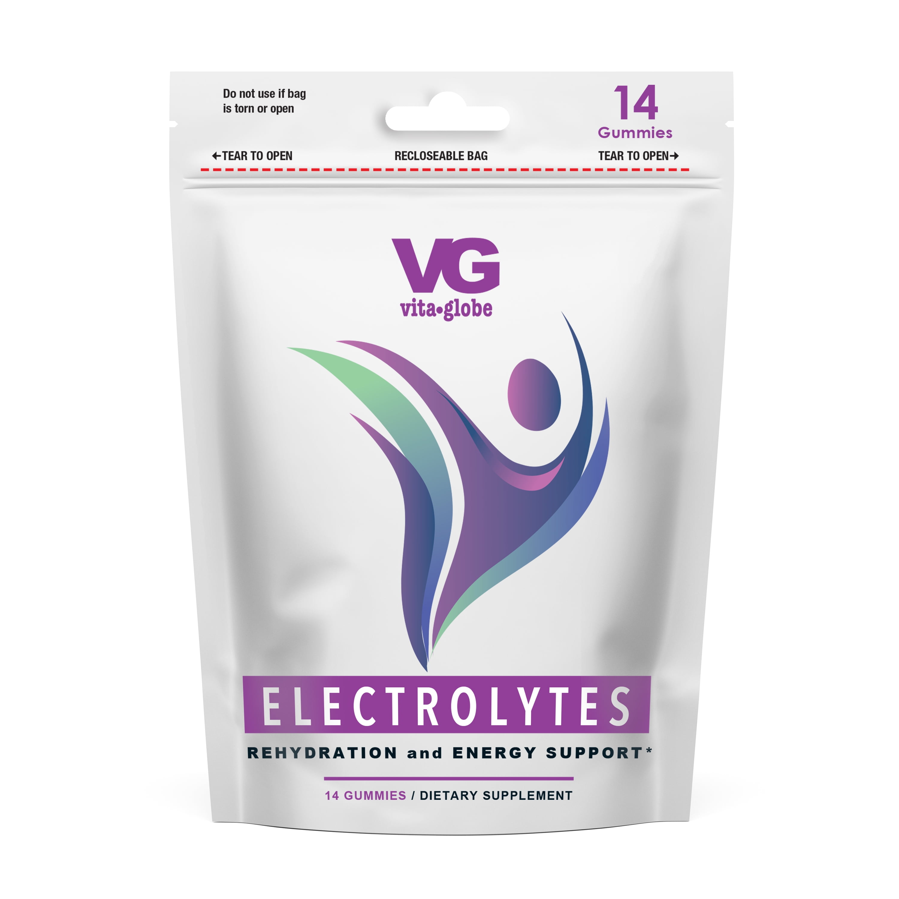 Vita Globe Electrolyte Pouches for Rehydration, 10 Pack