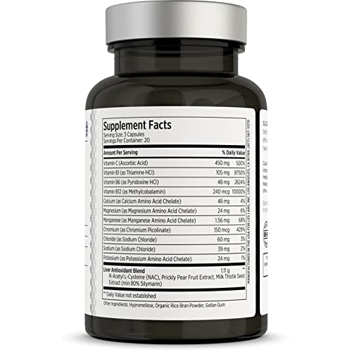 LES Labs DeToxx Hangover Recovery Supplement – 60 Capsules