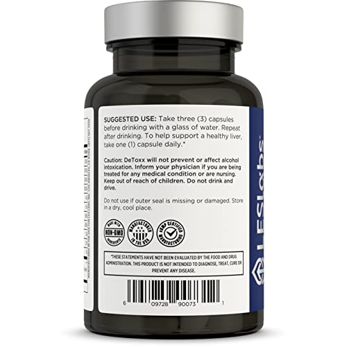 LES Labs DeToxx Hangover Recovery Supplement – 60 Capsules