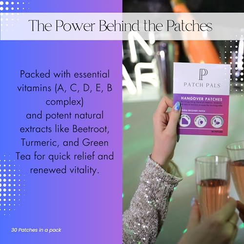 Waterproof Hangover Patches - 30 After Party Patches