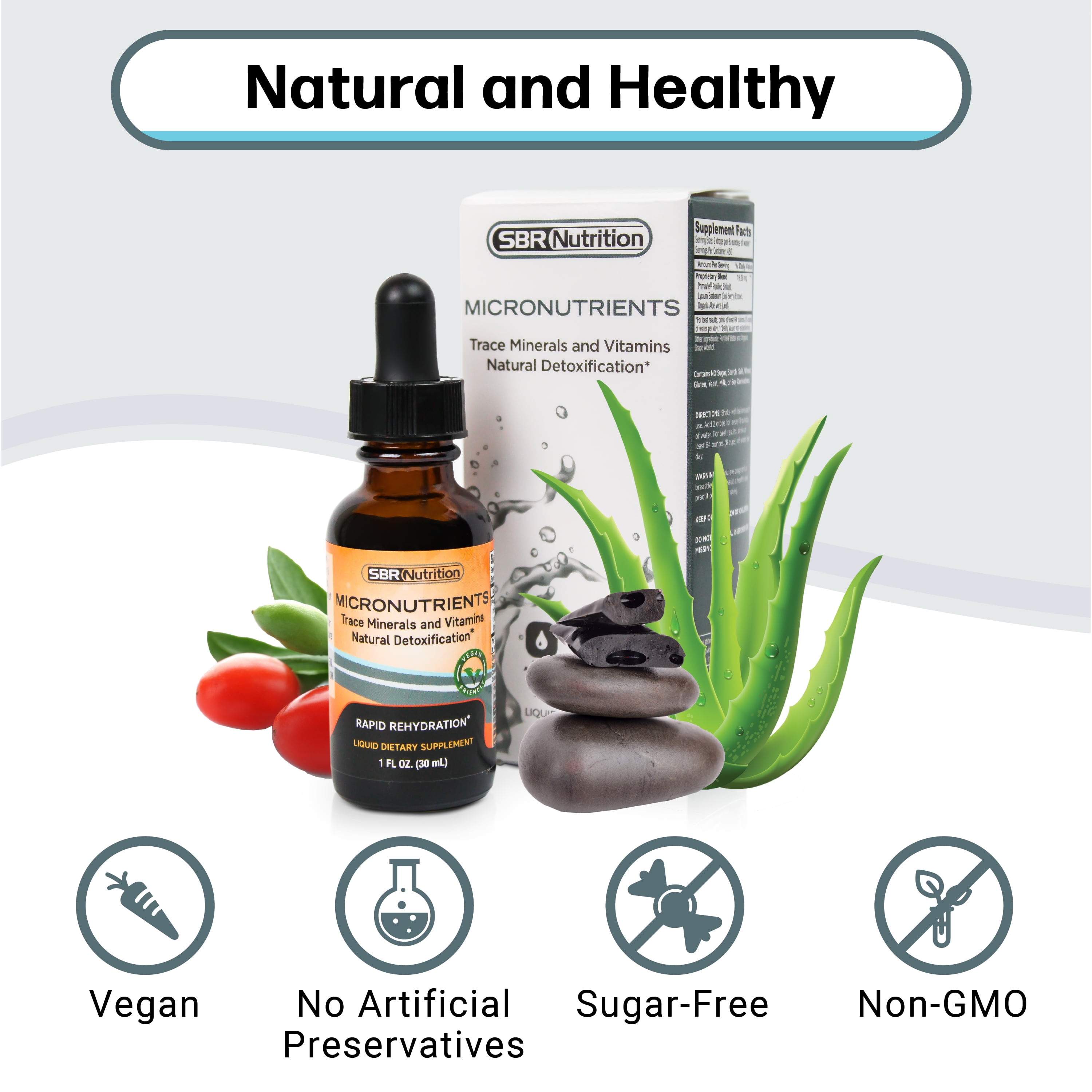 Electrolyte Drops for Rapid Rehydration and Energy