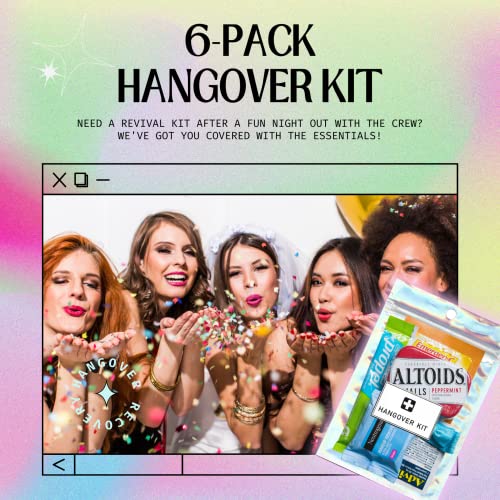 6 Pre-Filled Hangover Kit Supplies for Parties