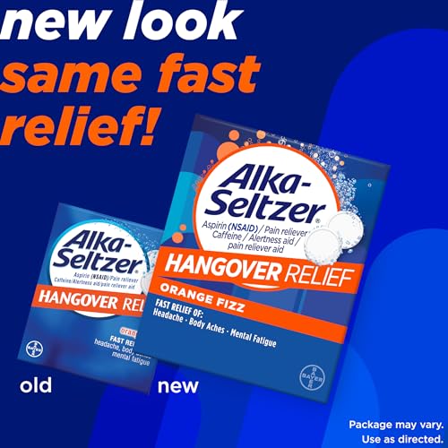 Fast Alka-Seltzer Hangover Relief Tablets - 60 Count
