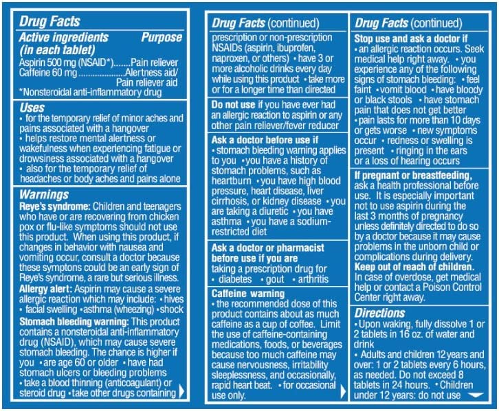 Blowfish Hangover Relief Tablets – Fast Acting 12-Pack