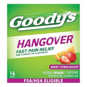 Goody's Berry Citrus Hangover Relief Powder, 16 Count
