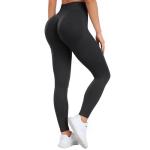 Occffy Butt Lifting Leggings for Women Seamless High Waisted Gym Leggings Workout Scrunch Booty Yoga Pants Womens Black
