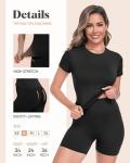 ZOOSIXX Two Piece Workout Sets for Women - Summer Outfits 2 Piece Short Gym Sets Casual Lounge Vacation Matching Clothing Black