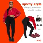 Occffy Butt Lifting Leggings for Women Seamless High Waisted Gym Leggings Workout Scrunch Booty Yoga Pants Womens Black