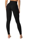 Sunzel Sunzfly Invisible Butt Scrunch Workout Leggings for Women, Butt Lifting High Waisted Gym Yoga Pants with Tummy Control 25" Black Medium
