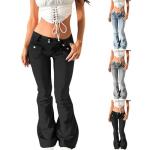 Low Rise Bootcut Jeans for Women Y2k Flared Straight Leg Stretch Denim Pants Bell Bottom Vintage Trousers 00s Clothes Comfy Bell Bottom Pant Wide Leg Jean Woman Classic Curvy Streetwear Women