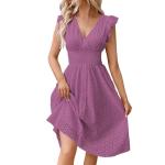 Womens Dresses, Plus Size Spring Clothes for Women Athletic Resort a Line Curvy Flowy Streetwear Activewear Holiday Party Outfits Midi Petite Date Sundresses Sexy Clothes 2#Purple XX-Large