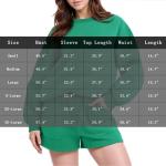 Ladies Short Sets 2024 Fall Outfits Vacation Oversized Sweatshirts Sweat Shorts Travel Streetwear Training Clothing Womens Pajama Sets Black 2X