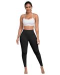 ATHVOTAR Workout Gym Leggings Women, High Waisted Seamless Butt Lifting Scrunch Butt Sports Leggings Black/Black/Black/Black M