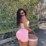 TDIFFUN Women Workout Shorts 3 Pack Gym Seamless Scrunch Butt Lifting Impact High Waist Yoga Biker Booty Athletic Shorts(Black+Pink+Brown,XS)