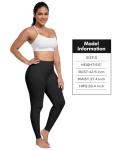 ATHVOTAR Workout Gym Leggings Women, High Waisted Seamless Butt Lifting Scrunch Butt Sports Leggings Black/Black/Black/Black M